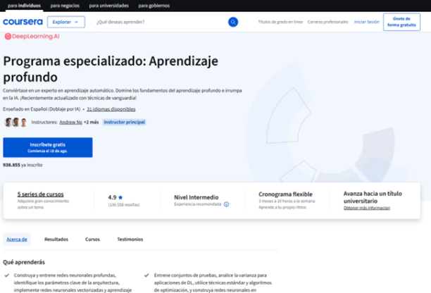 mejores cursos de machine learning 2