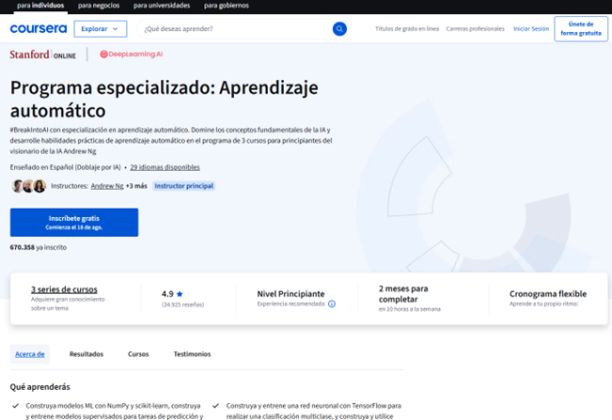 mejores cursos de machine learning 1